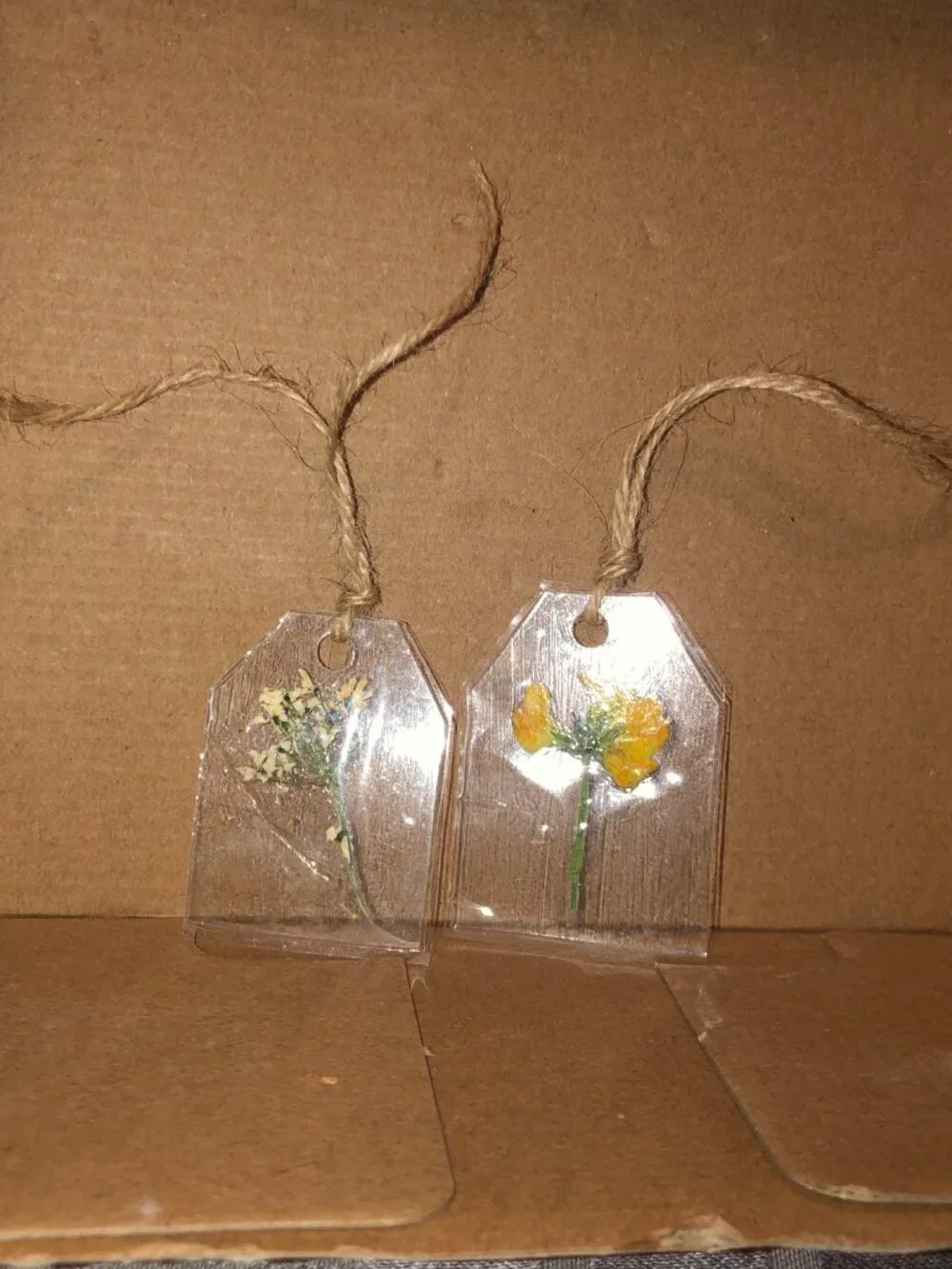 Handmade Real Pressed Flower Bookmarks Set of 2 | Botanical Cottagecore Gift
